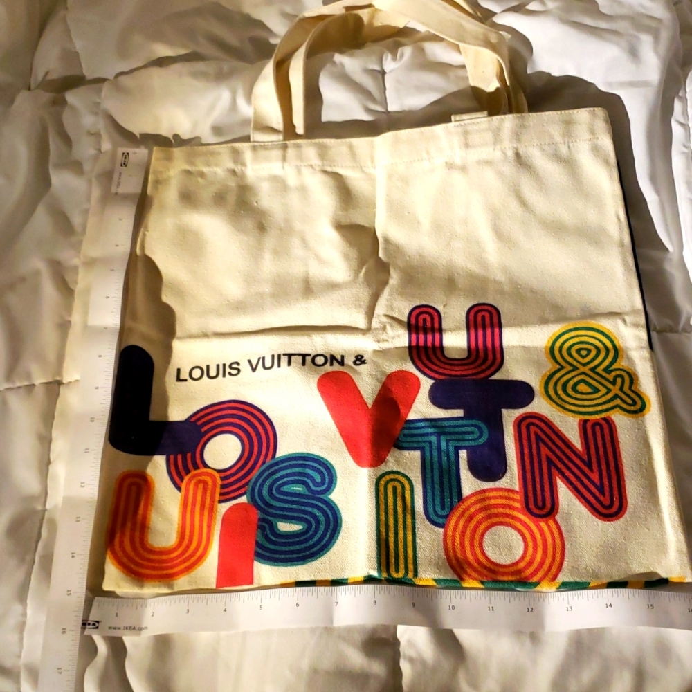 LOUIS VUITTON LV Canvas Double Sided Shopper Tote Bag Shenzhen Exhibit 2022